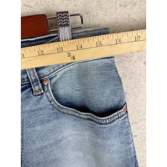 Modern American Fig Women's Jeans Eureka Rip Knee Denim Blue Size 31 NEW - Picture 6 of 12